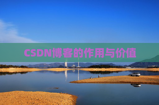 CSDN博客的作用与价值